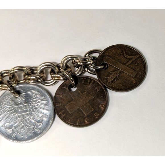 Coin Bracelet Varied Countries - Picture 6 of 9